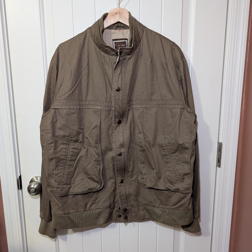 Vintage Christian Dior Monsieur Sport Jacket Men's 42L Khaki Brown